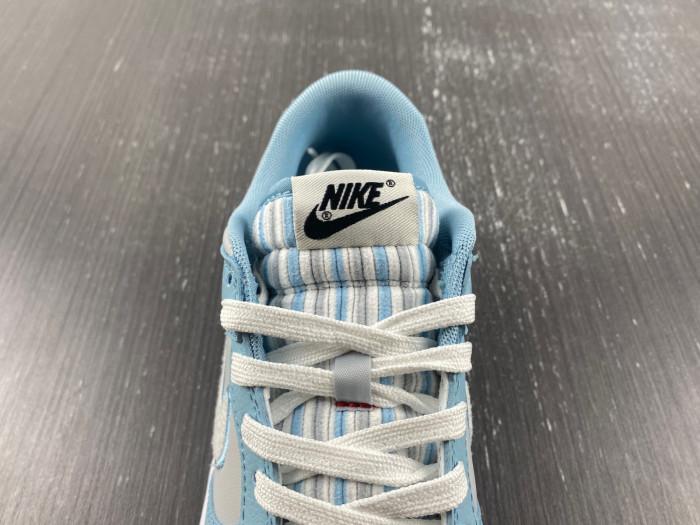 nike dunk low retro fleece  worn blue fb1871-011