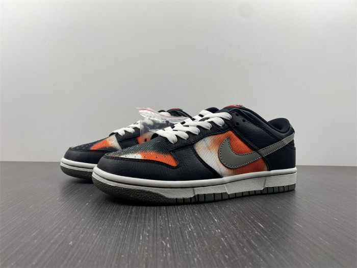 nike dunk low graffiti black red - dm0108-001