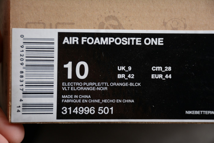 air foamposite one phoenix suns  314996-501