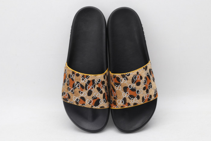 gucc slippers leopard print