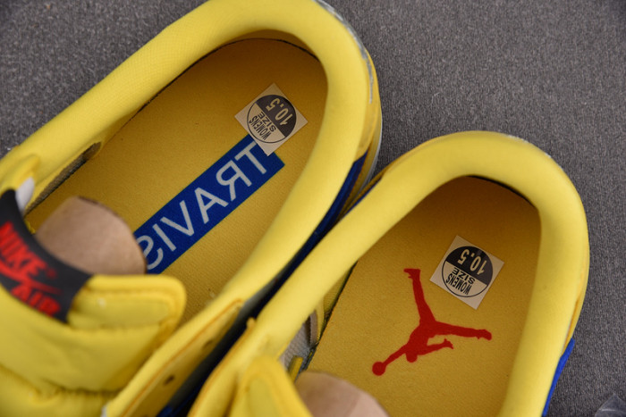 travis scott x air jordan 1 low og canary dz4137-700