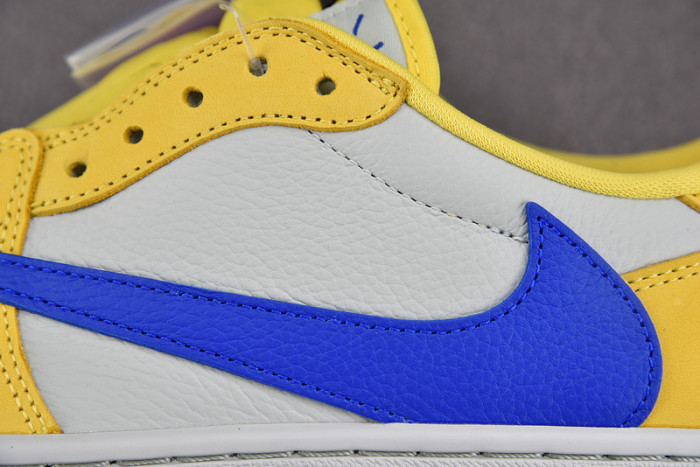 travis scott x air jordan 1 low og canary dz4137-700