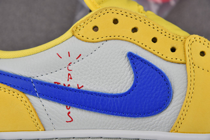 travis scott x air jordan 1 low og canary dz4137-700