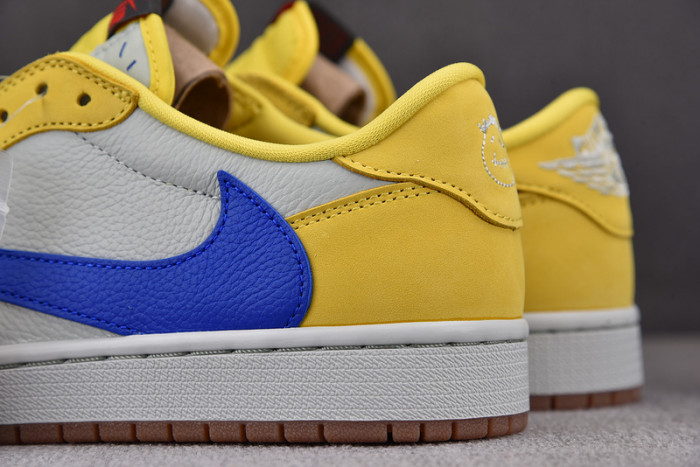 travis scott x air jordan 1 low og canary dz4137-700