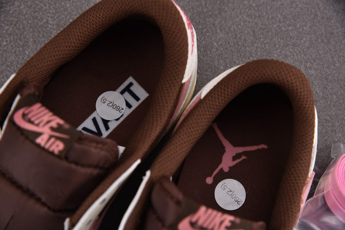 travis scott x air jordan 1 low og "dark pony" dz4137-206
