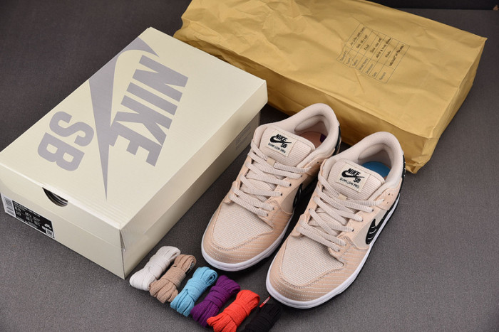 albino & preto x nk dunk sb low pro qs“pearl white”  fd2627-300