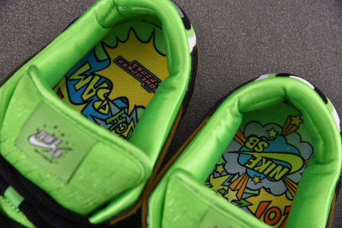 nike sb dunk low the powerpuff girls buttercup  fz8319-300