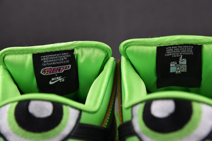 nike sb dunk low the powerpuff girls buttercup  fz8319-300