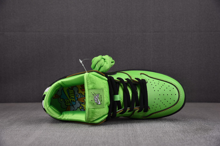 nike sb dunk low the powerpuff girls buttercup  fz8319-300