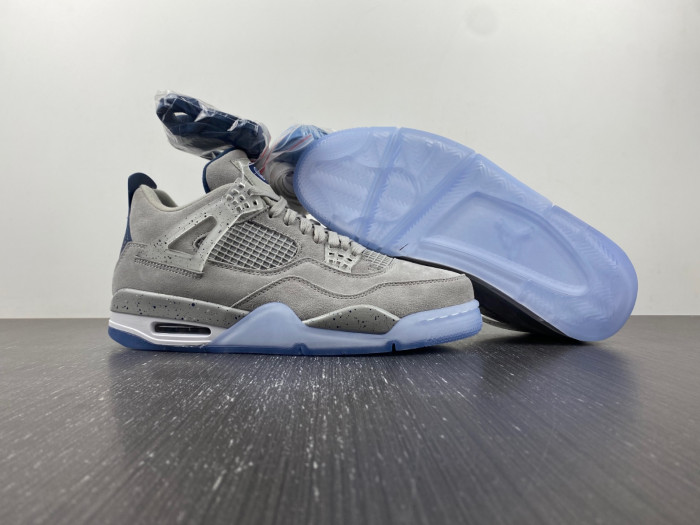 air jordan 4 retro pe grayness / white aj4-1043505