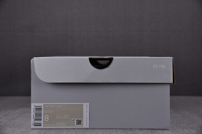 nike air force 1 low white black midsole - ck7663-101