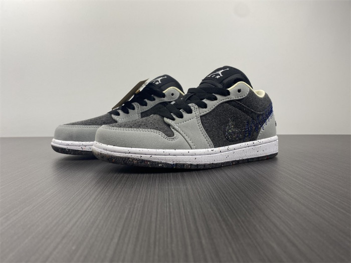 jordan 1 low crater black grey - dm4657-001