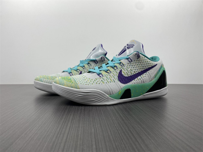 nike kobe 9 elite low grey green 630487-005
