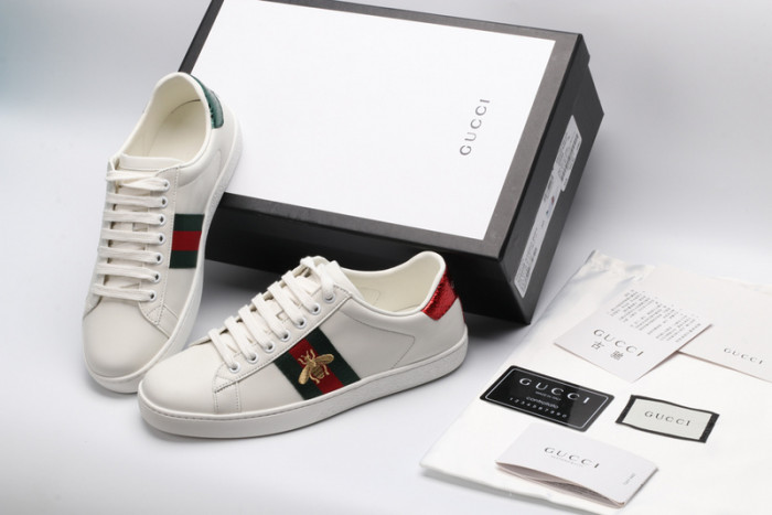 gucc ace embroidered low-top sneaker