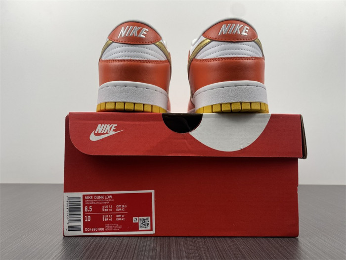 nike dunk low golden orange - dq4690-800