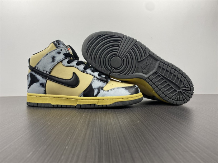 nike dunk high 1985 black acid wash - dd9404-700