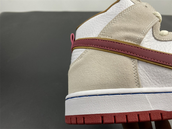 nike sb dunk high sail bright crimson - cv9499-100