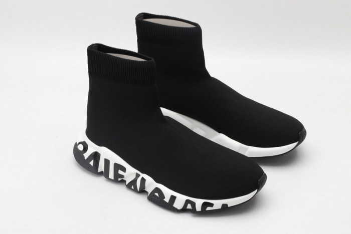 blcg speed sneaker black-white 605972 w05ge 1015
