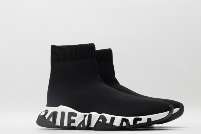 blcg speed sneaker black-white 605972 w05ge 1015