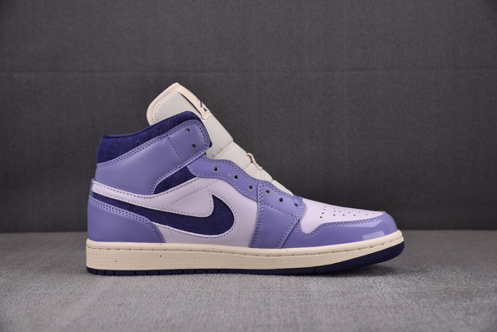 wmns air jordan 1 mid“purple chenille” dz3745-500