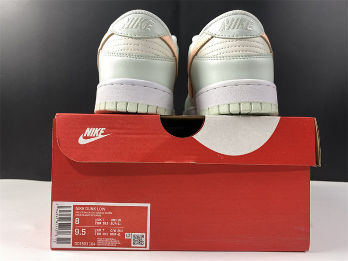 nike dunk low barely green (w) - dd1503-104