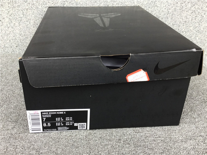 nike kobe 10 elite mambacurial - 747212-010