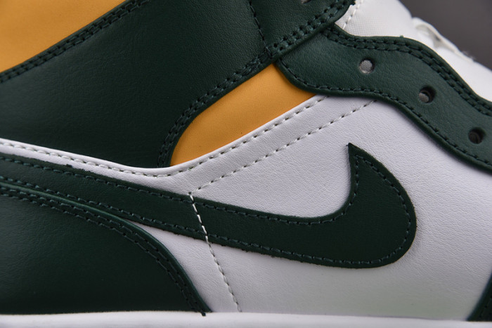 air jordan 1 mid green yellow 554724-371