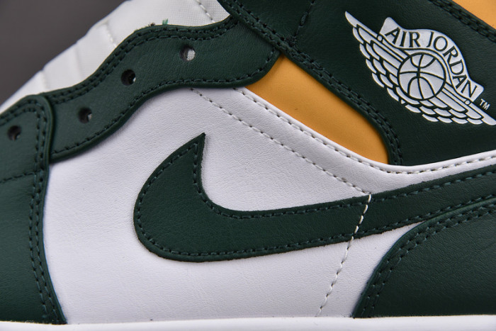 air jordan 1 mid green yellow 554724-371