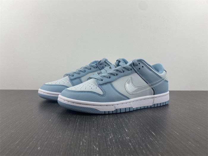 nike dunk low gs grey blue dh9765-401