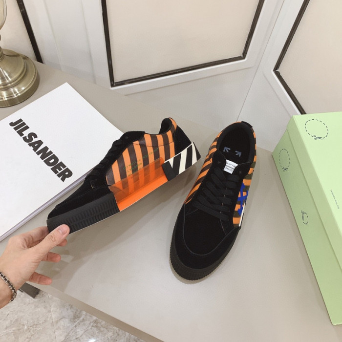 ofw calfskin vulcanized low sneakers