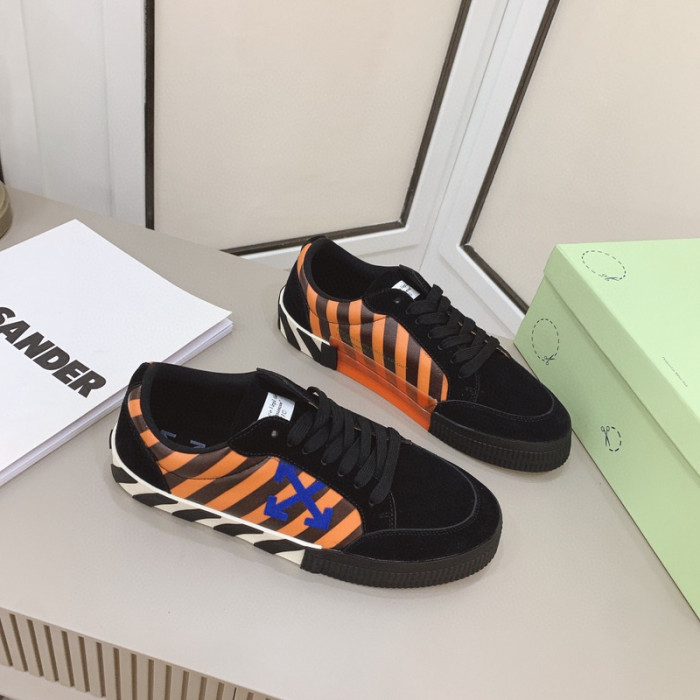 ofw calfskin vulcanized low sneakers
