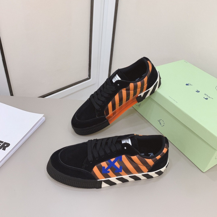 ofw calfskin vulcanized low sneakers