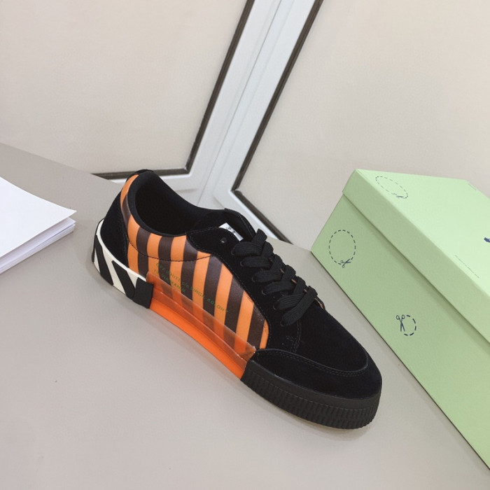 ofw calfskin vulcanized low sneakers