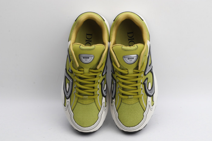 b30 sneaker yellow mesh and white