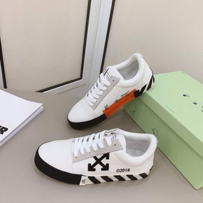 ofw calfskin vulcanized low sneakers