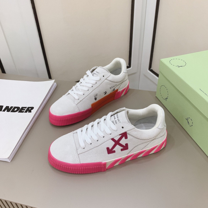 ofw calfskin vulcanized low sneakers