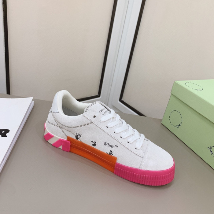 ofw calfskin vulcanized low sneakers