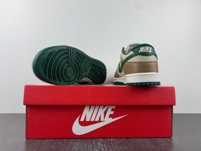 nike dunk low tan green fb7160-231