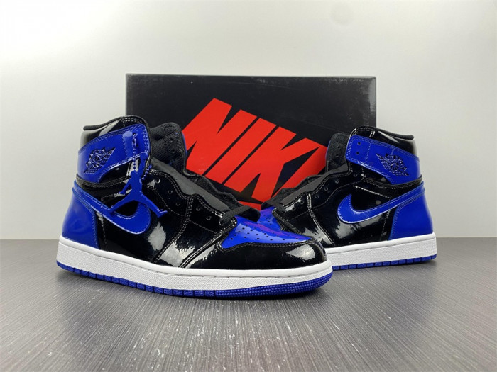 air jordan 1 dark marina blue patent leather 555088-404
