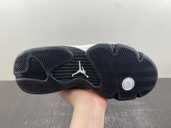 air jordan 14 “black/white/university red” 487471-016