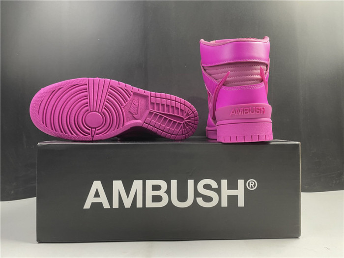 nike dunk high ambush active fuchsia - cu7544-600