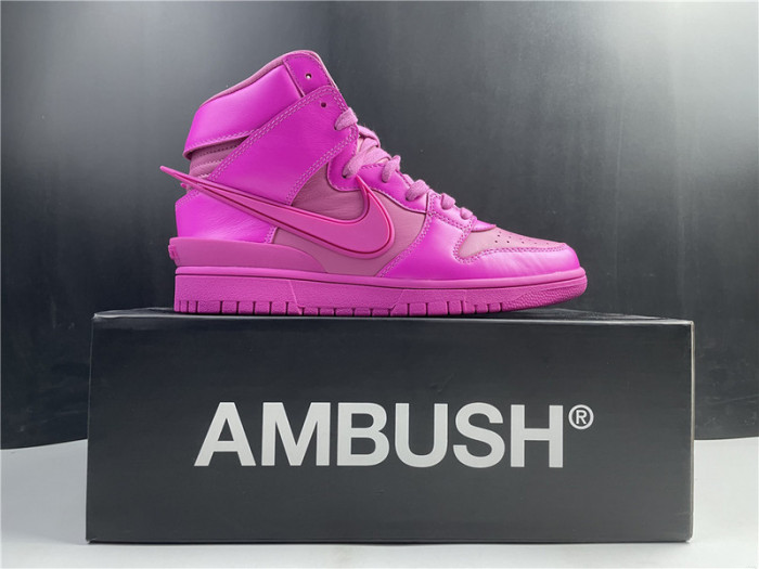 nike dunk high ambush active fuchsia - cu7544-600
