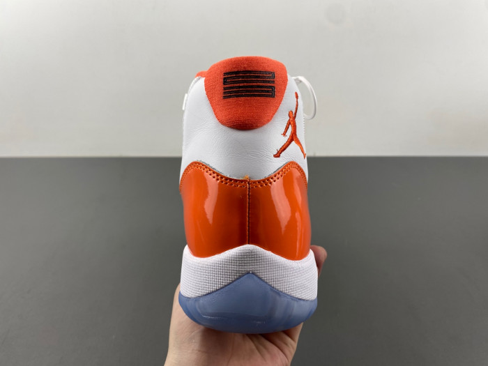 air jordan 11 retro white orange
