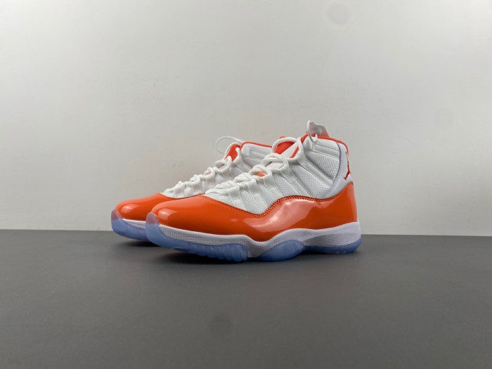 air jordan 11 retro white orange