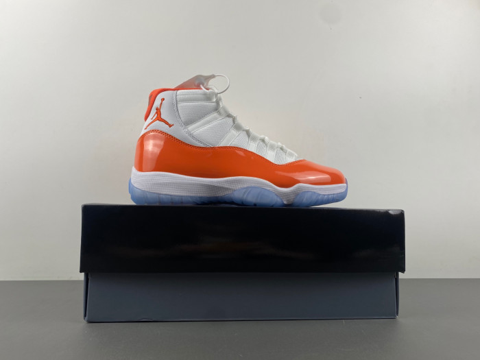air jordan 11 retro white orange